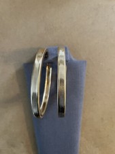 Extra Large Gold Tone Statement Hoop Earrings