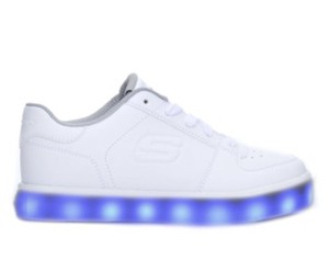 skechers white light up shoes