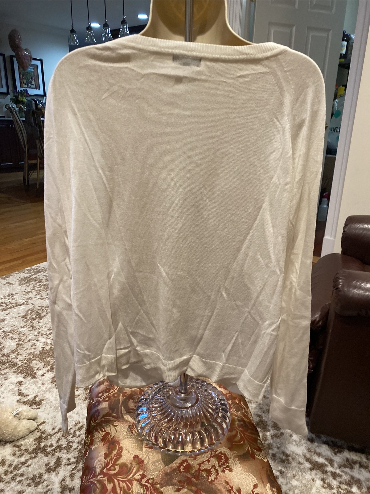 Splendid solid white long sleeve pullover sweater… - image 4