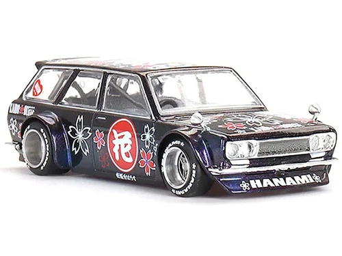 MINI GT x KAIDO HOUSE DATSUN KAIDO 510 WAGON HANAMI V3 1/64 PURPLE KHMG114