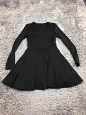 Shein Dress Womens Size Small Petite Black Long Sleeve Short