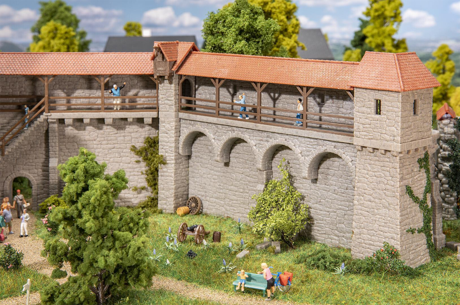 Faller 130693 Spur H0 - Altstadtmauer-Set Wehrt&uuml;rme NEU und OVP