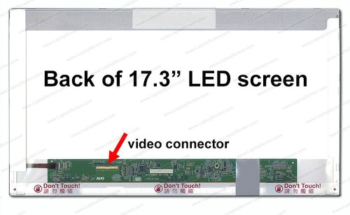 Dalle écran LCD B173RW01 V.5 17.3" HD+ 1600x900 | Compatible Universel, Connecteur 40 Broches