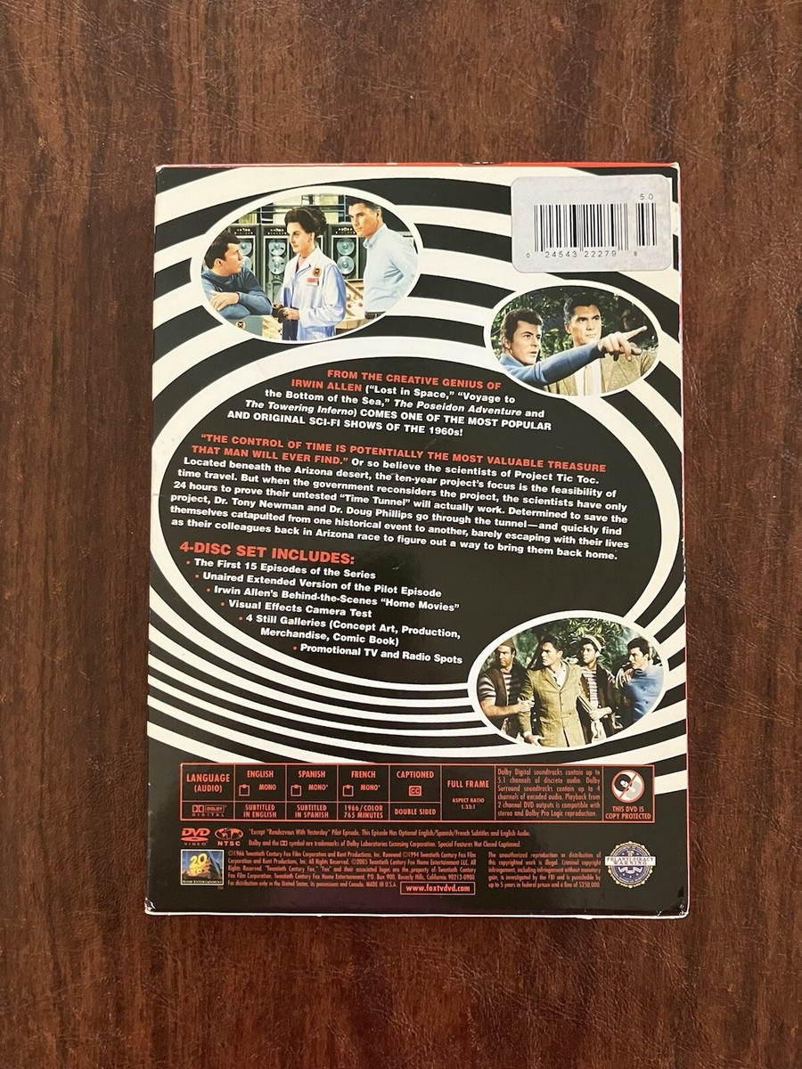 The Time Tunnel - Volume One 1 - (DVD, 4-Disc Set, 1966, 15