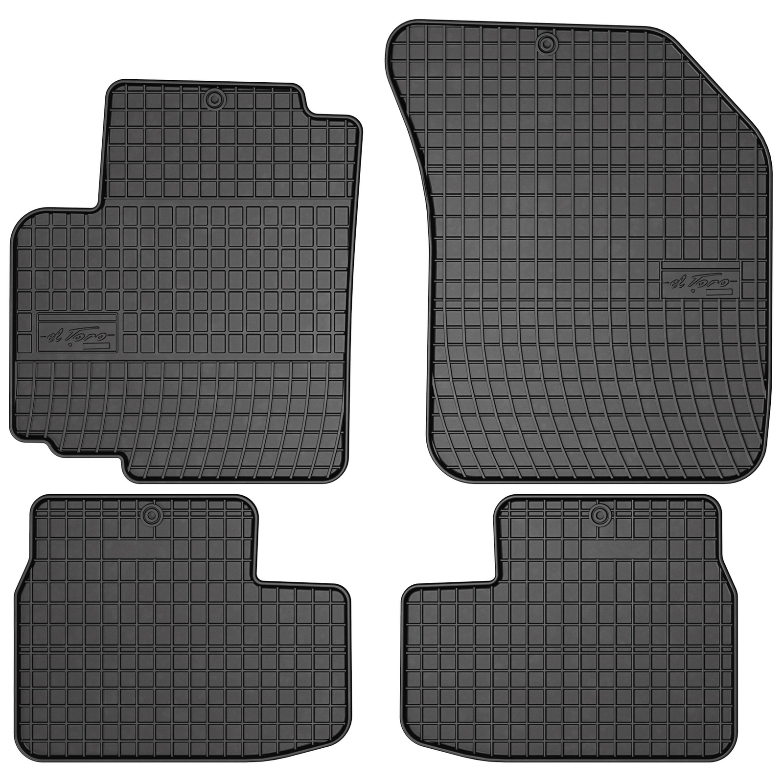 Tapis de sol en caoutchouc Frogum El Toro pour Suzuki Splash 2008-2014 ensemble noir