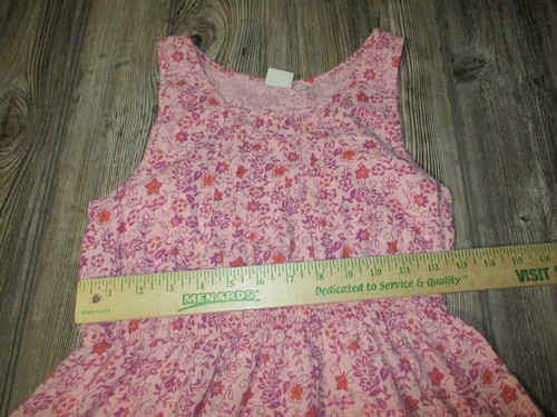 Mudd Floral Tank Dress Girls Size 12 Pink Purple Orange Sleeveless Woven Spring - Picture 5 of 8
