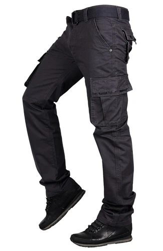 2025 Herren Camouflage Army Hose Freizeit Baumwoll Pants Cargohose mit Gürtel-DE - Bild 42 von 55