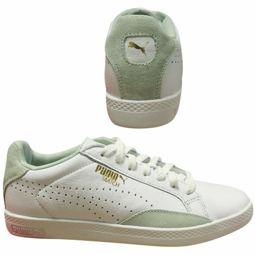 white puma match trainers