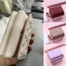 Women Wallet Small Leather Credit Card Holder Mini Bifold Purse Best Gifts