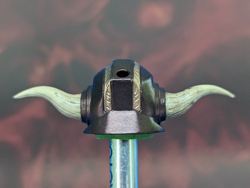 HORNED HELMET HEAD SCULPT for 1:12 Scale From Mythic Legions Female Orc Warrior - Picture 3 of 4
