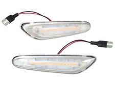 Für BMW 5er E60 E61 F07 F10 F11 X3 E83 2x Premium LED Seitenblinker Silber