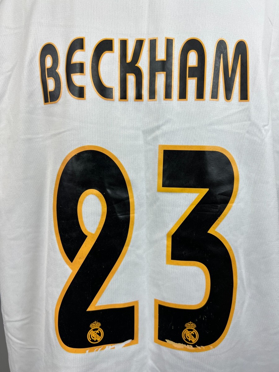 REAL MADRID 2003 2004 BECKHAM HOME SHIRT FOOTBALL SOCCER