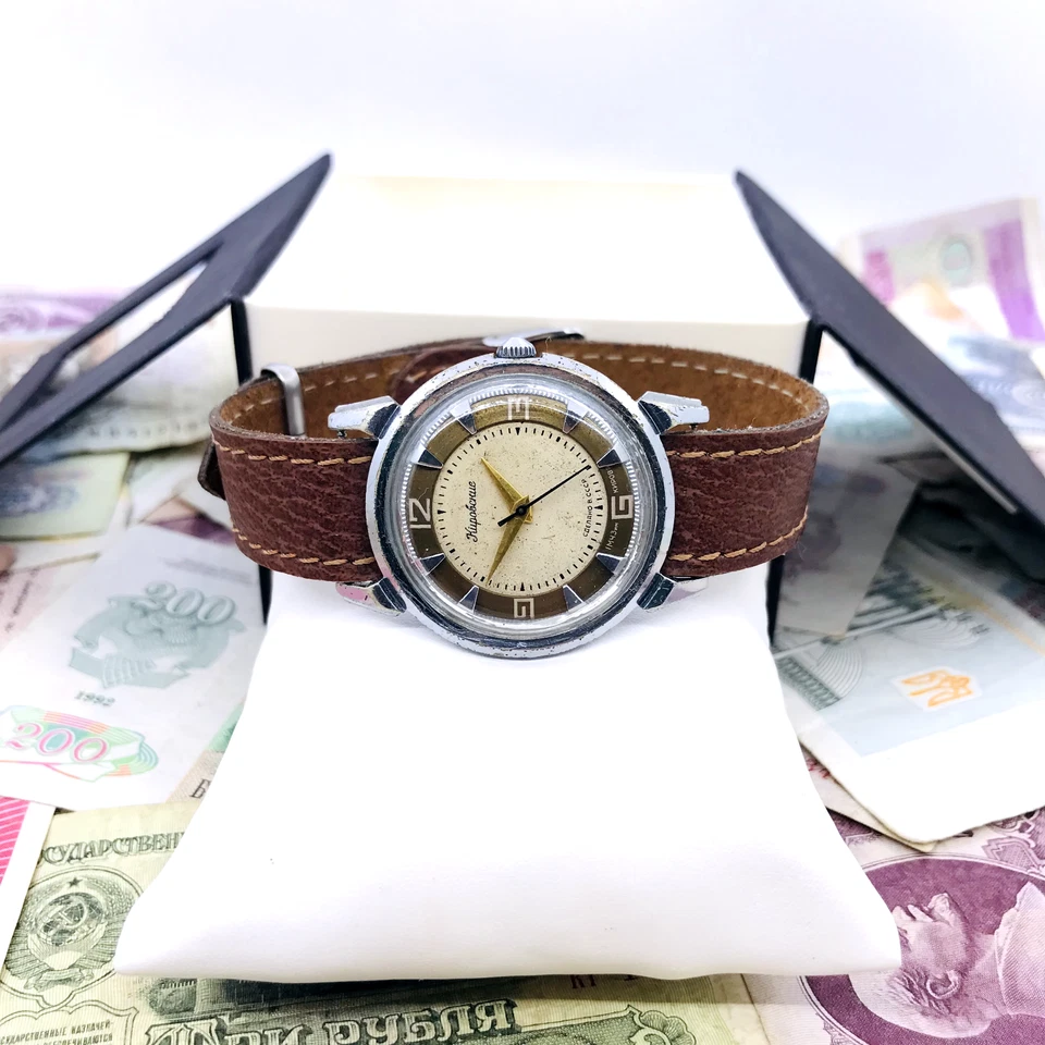 🦀 Vintage Kirovskiye 1 MCHZ watch Kirovskie Crab 1950s USSR Poljot Soviet SU - image 4 of 4