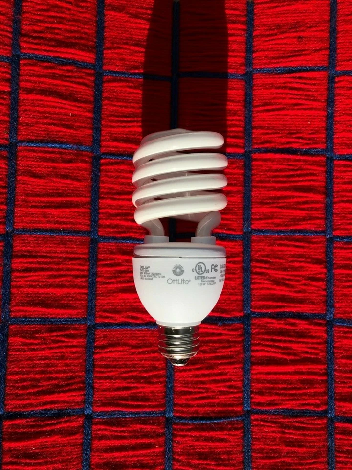NEW Ott-lite 20w 25w 15w screw in base fluorescent light bulb CFL type S V 508  - Image 3 of 4