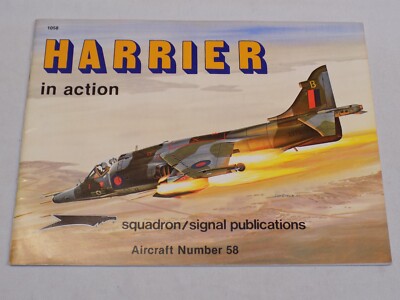 Harrier in Action Aircraft No 58 Paperback 1982 by Don Linn Greer Squadron Book 