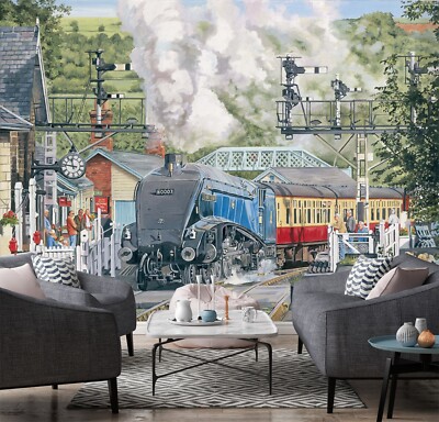 3D Bahnhof Bahnhof C751 Tapete Wandbild Fototapete Trevor Mitchell Amy