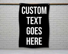 Custom Gym Motivational Flag - Personalized Fitness Wall Decor