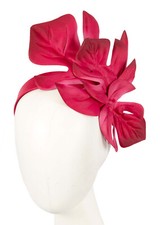 Large red leaves racing fascinator Max Alexander 100 AU Family Owned Business