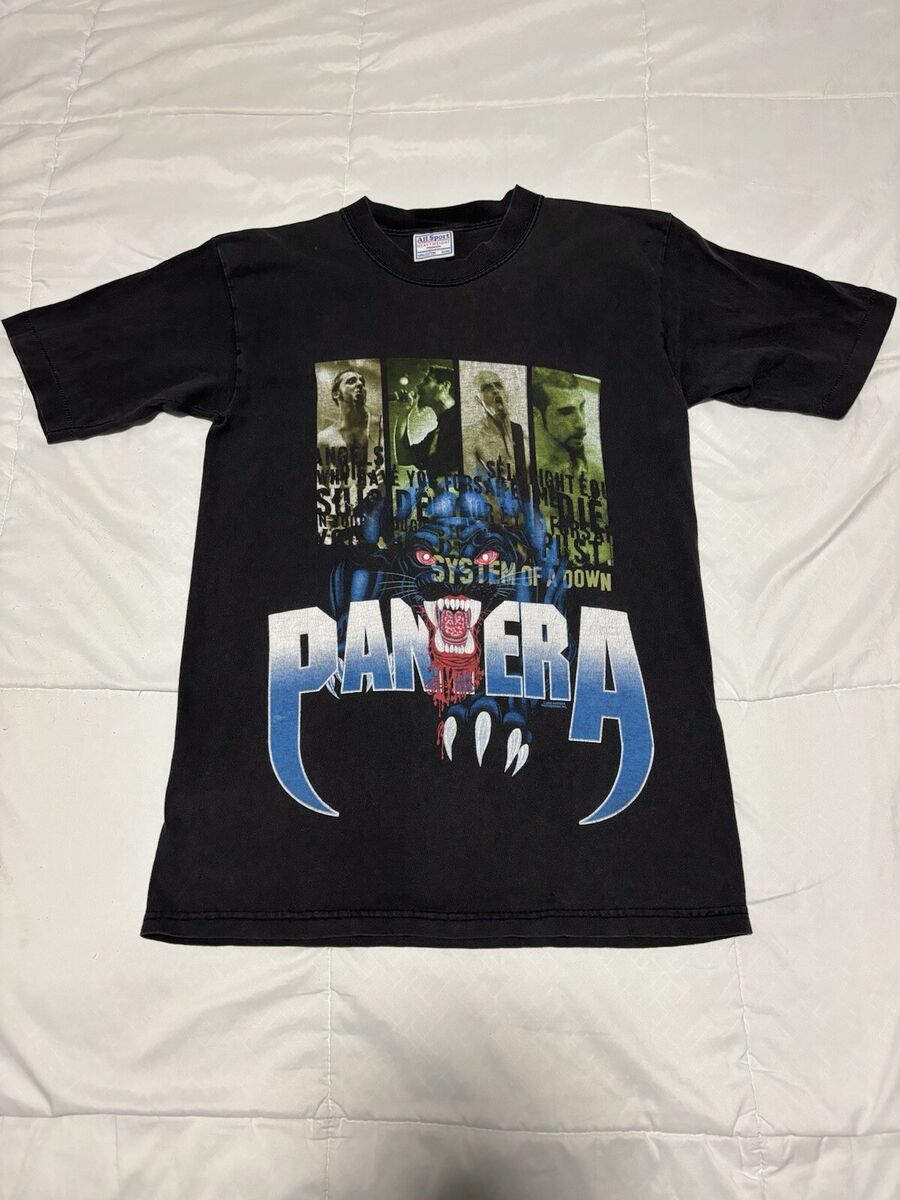 Vintage 2002 Pantera X System of a Down Test Print Band T Vintage 2002 Pantera X System of a Down Test Print Band T