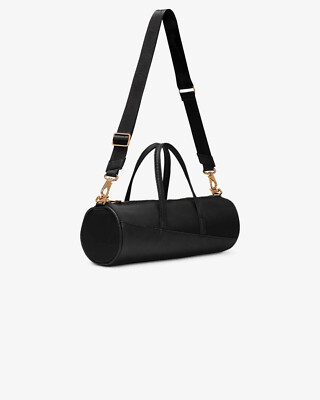 NEW Nike Sportswear 5L Womens Barrel Bag Purse Black Gold Crossbody DQ5812 010