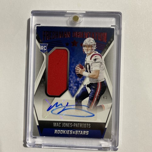 2021 Rookies & Stars Freshman Orientation Jersey Autographs Mac Jones 07/49