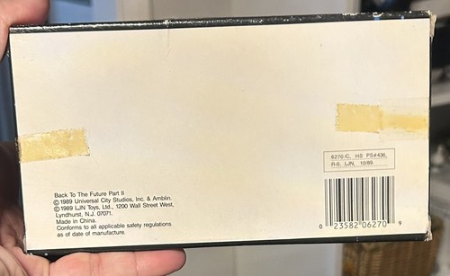 NIB 1989 LJN Back To The Future Part 2 DeLorean Matchbox High Speed Racer Boxes - Picture 6 of 7