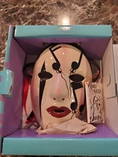 NEW Porcelain Mask Face-Clay Art San Francisco USA Hand Painted Style #25
