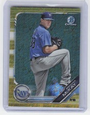 2019 Bowman #BCP-105 Brendan McKay Chrome Prospects Gold Shimmer Refractor #/50