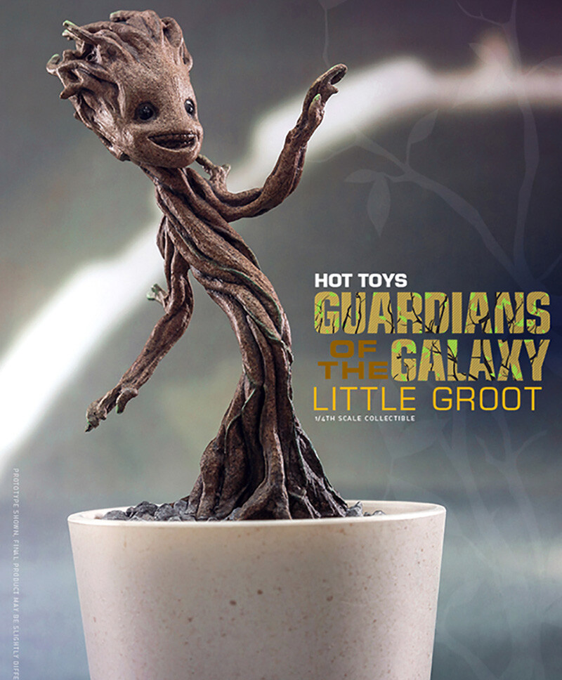 ホットトイズ リトルグルート　MARVEL LITTLE GROOT フィギュア Amazon.com: Hot Toys Guardians of The Galaxy Little Groot 1