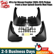 4Pcs for Nissan Frontier 2005-2015 Pickup Front & Rear Splash Guards Mud Flaps