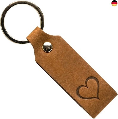 Herz Schlüsselanhänger Leder Geschenk Valentinstag für ihn, sie - Geschenke Fr