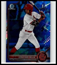 2022 1st Bowman Chrome Sapphire Jonathan Mejia #BCP-168 Cardinals RC