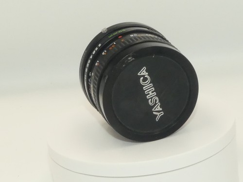 Yashica 50mm F2.0 lens with adapter to fit Nikon F mount + filter - Picture 2 of 5