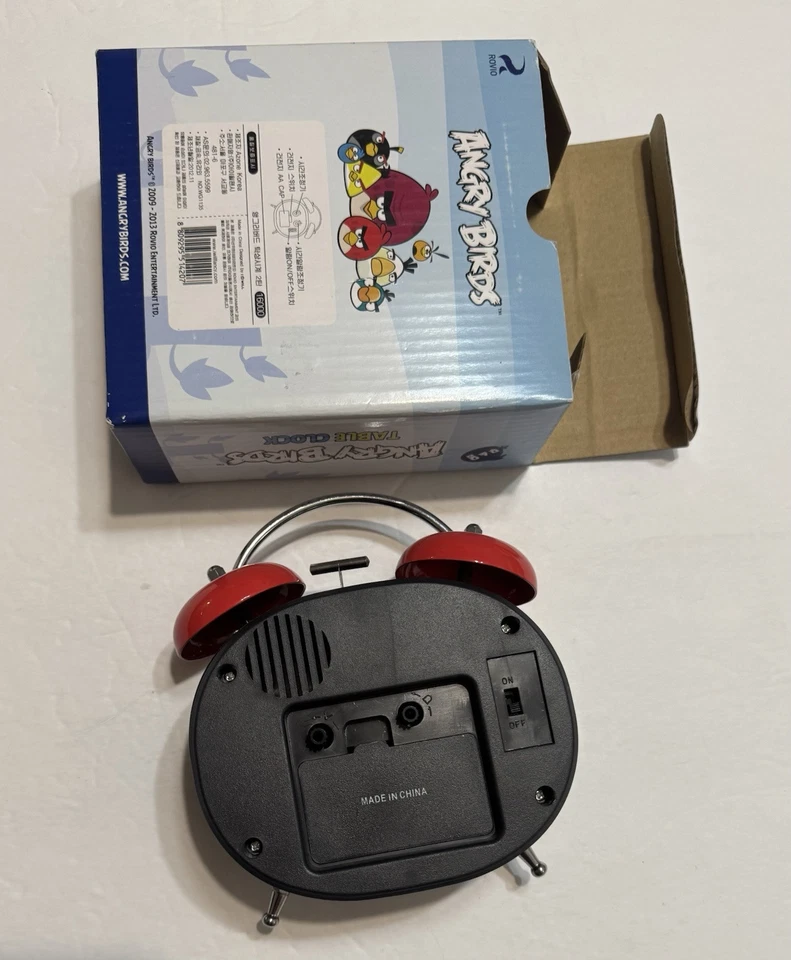 New Angry Birds Twin Table Bell Alarm Clock Green Pig for Kids - Image 4 of 4