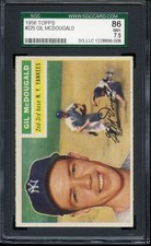 1956 TOPPS #225 GIL MCDOUGALD SGC 7.5 YANKEES *ADT5840