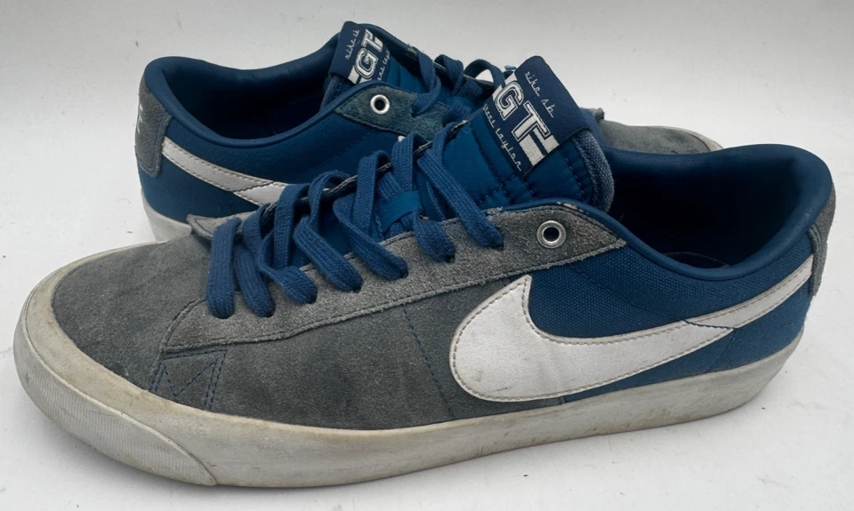 Tênis Nike SB Zoom Blazer Low Pro GT masculino 11.5 cinza azul DC7695-401 - Imagem 2 de 4