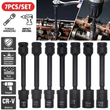 7pcs 1/2in Drive Extension Bar Sets 12/13/14/16/17/18/19mm Socket Extensions