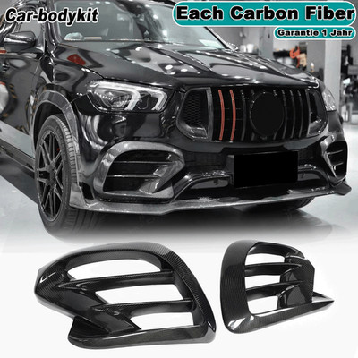 Carbon Front Flossen Splitter Canards für Benz C167 GLE450 GLE63 GLE53 AMG Coupe