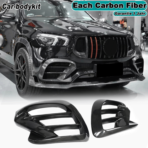 Carbon Front Flossen Splitter Canards für Benz C167 GLE450 GLE63 GLE53 AMG Coupe - Bild 1 von 9