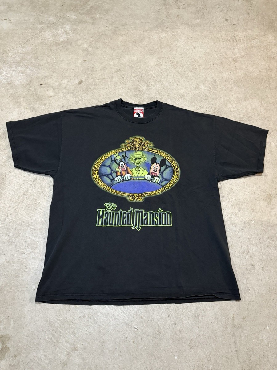 Rare Vintage Disney Haunted Mansion Shirt XL Mickey Goofy Graphic