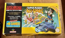 Super Nintendo Console SNES Super Mario All Stars Edition Boxed Complete PAL VGC