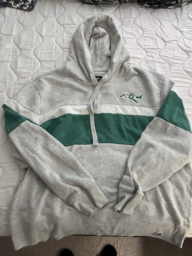New York Jets '47 Brand Legacy Warren Hoodie Relay grau Pullover Kapuzenpullover 2XL