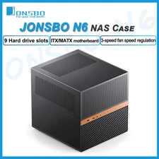JONSBO N6 NAS Case 9-Bay MATX Tower Server Chassis 240mm Water Cooling