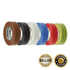 Electrical Tape PVC Insulation Insulating Flame Retardant All Colours 19mm x 20m