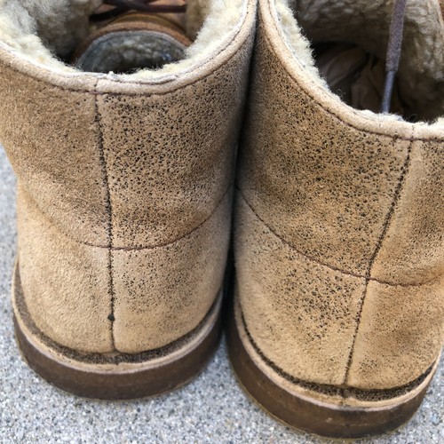 UGG Leighton Bomber Desert Chukka Boots Men's 11 Brown Leather Lace Up - Picture 5 of 11