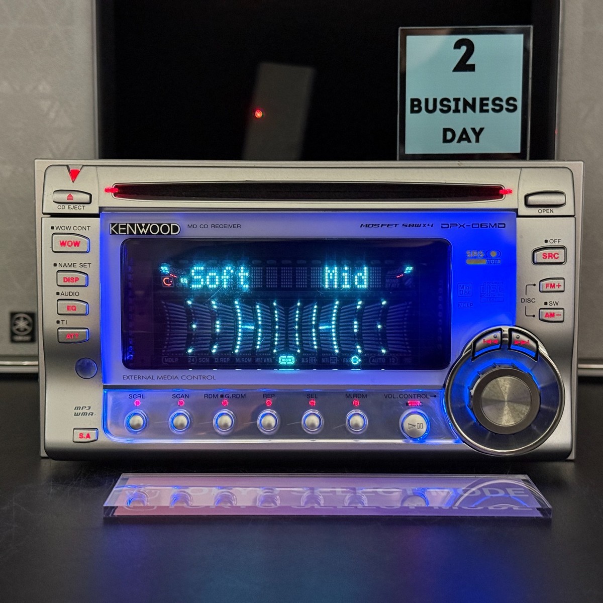 KENWOOD DPX-06MD 2DIN Car Audio CD MD Player JDM Added Bluetooth