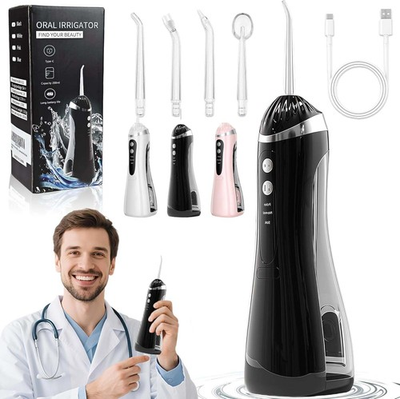 #ad NEW Ultrasonic Water Flosser Teeth Cleaner Oral Irrigate 3 Cleaning Model 200ML $9.98