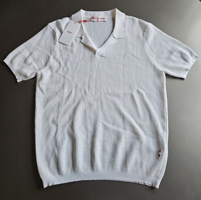 Orlebar Brown Roddy Polo White Size XXL Made In Italy