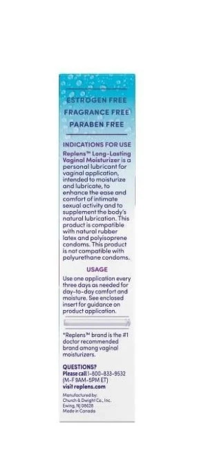 Replens Long Lasting Vaginal Moisturizer 14 Applications - 35g Ea (Pack of 3) - Image 3 of 4