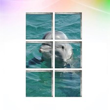 3D Bathtub Self Adhesive Waterproof Stickers Dolphin Pattern Anti Slip Decals